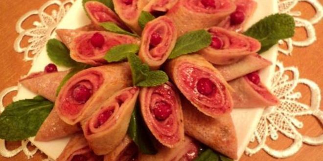 Рецепт блинчиков с ягодным суфле