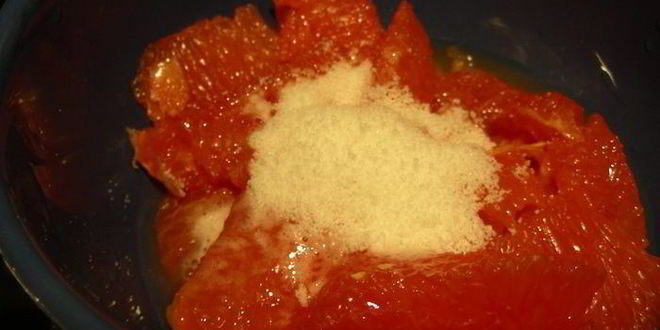 Рецепт гратен-суфле с грейпфрутом