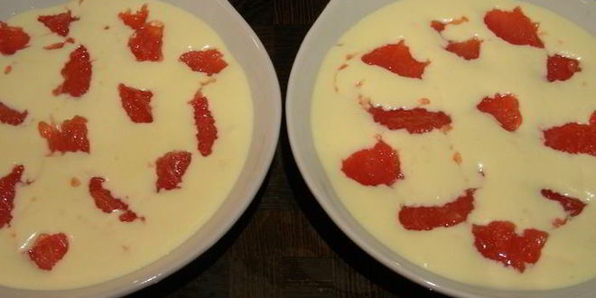 Рецепт гратен-суфле с грейпфрутом