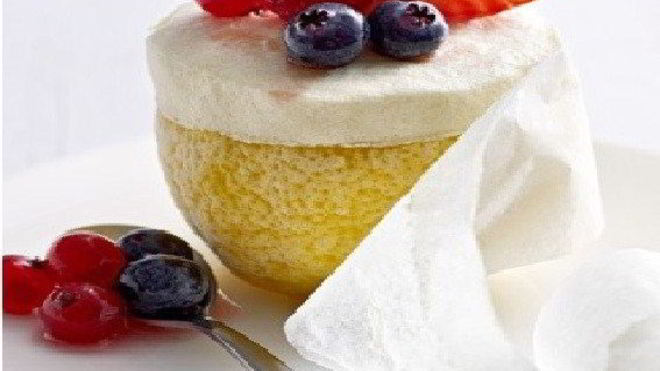 Рецепт лимонно-ягодного суфле