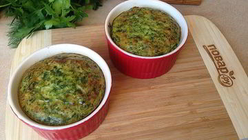 Рецепт Морковна-шпинатного суфле