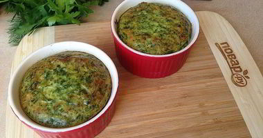 Рецепт Морковна-шпинатного суфле