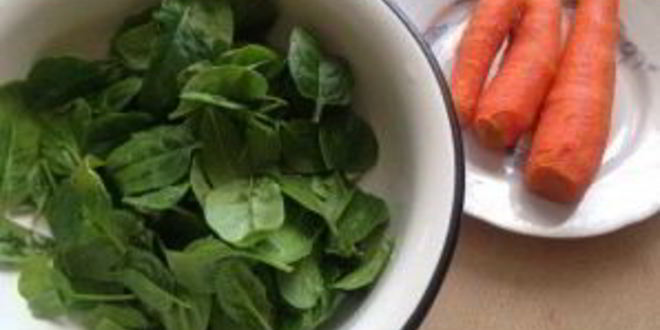 Рецепт морковна-шпинатного суфле