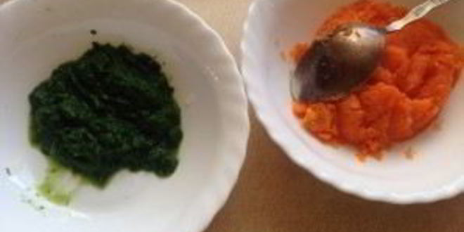 Рецепт морковна-шпинатного суфле