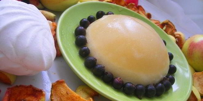 Рецепт Нежного яблочного суфле с сюрпризом