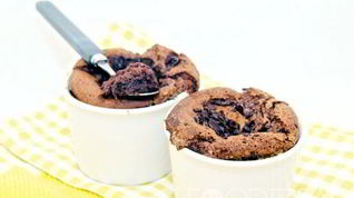 Рецепт Шоколадного суфле с хурмой