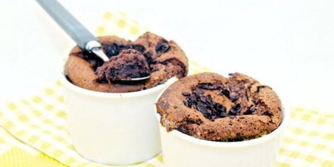 Рецепт Шоколадного суфле с хурмой