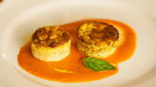 Рецепт Суфле из кабачков с индейкой под соусом