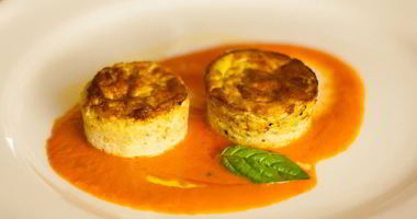 Рецепт Суфле из кабачков с индейкой под соусом