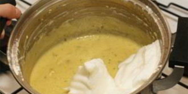 Рецепт суфле из кабачков с индейкой под соусом