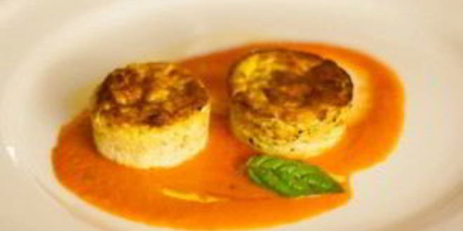 Рецепт суфле из кабачков с индейкой под соусом