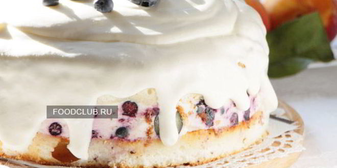 Рецепт торта-суфле с ягодами