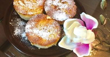 Рецепт Творожно-рисовых пудинги с ананасовым суфле