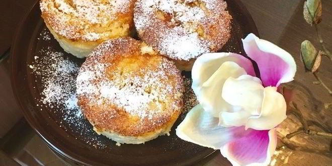 Рецепт Творожно-рисовых пудинги с ананасовым суфле