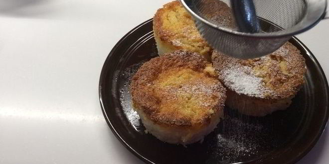 Рецепт творожно-рисовых пудинги с ананасовым суфле