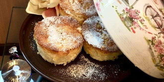 Рецепт творожно-рисовых пудинги с ананасовым суфле