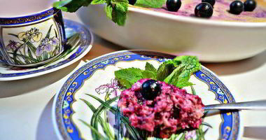 Рецепт Творожного суфле с черной смородиной