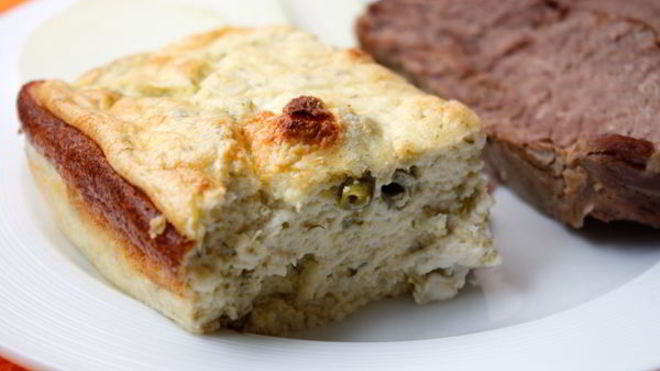 Рецепт творожного суфле с зеленой фасолью