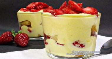Рецепт Диетического Тирамису с клубникой