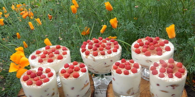 Рецепт малинового тирамису