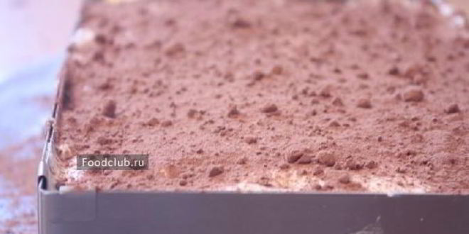 Рецепт тирамису с апельсиновым джемом и горьким шоколадом