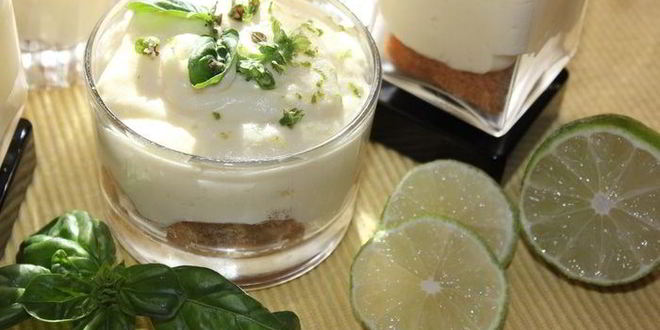 Рецепт Тирамису с лаймом и свежим базиликом