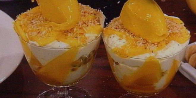 Рецепт экзотического мангового тирамису