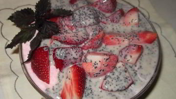 Рецепт Творожно-клубничного десерт