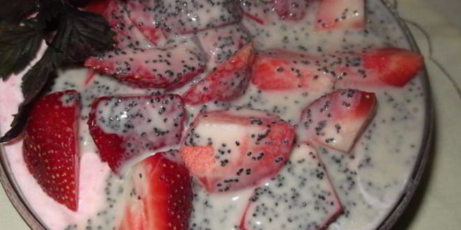 Рецепт творожно-клубничного десерт