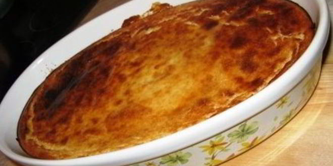 Рецепт творожного пудинга с яблоками