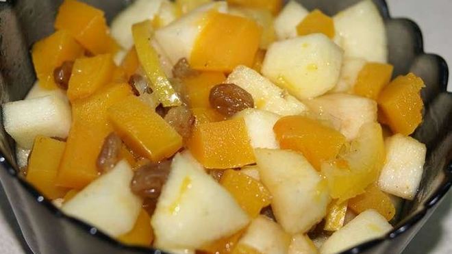 Рецепт тыквенно-яблочного десерт
