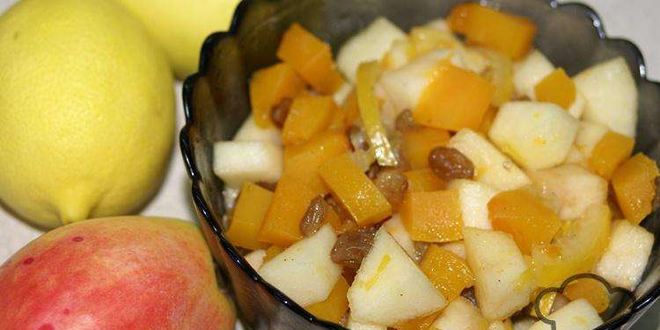Рецепт тыквенно-яблочного десерт