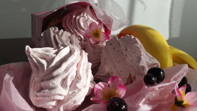 Рецепт бананова-смородинового зефир