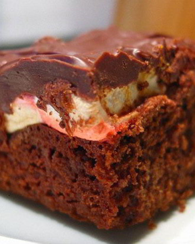 Рецепт брауни с зефиром