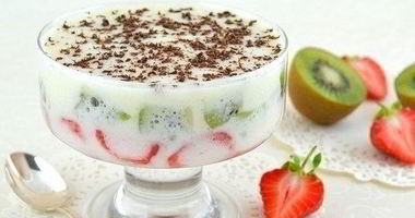 Рецепт Фруктов в зефирном креме