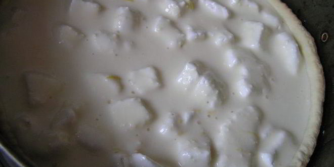 Рецепт праздничной творожно-лимонная кростата с зефиром