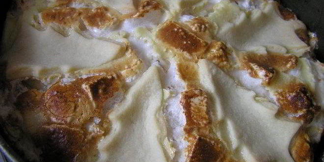 Рецепт праздничной творожно-лимонная кростата с зефиром