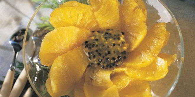 Рецепт Жареного ананаса с маракуйей