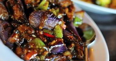 Рецепт Жареных в меду баклажаны с чили