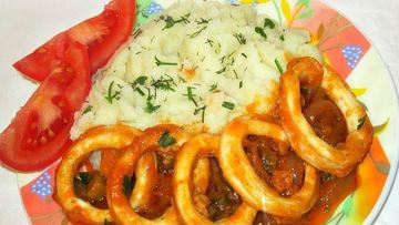 Рецепт Азу из кальмаров