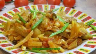 Рецепт Азу по-татарски с картофелем