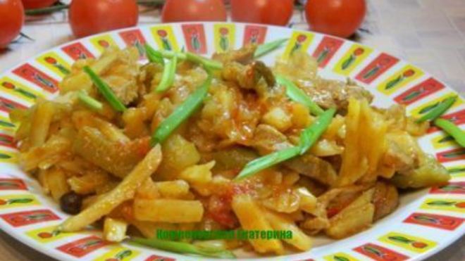 Рецепт азу по-татарски с картофелем