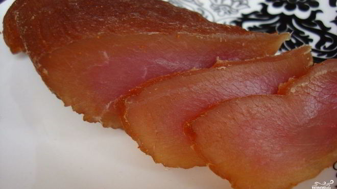 Рецепт бастурмы из индейки с коньяком