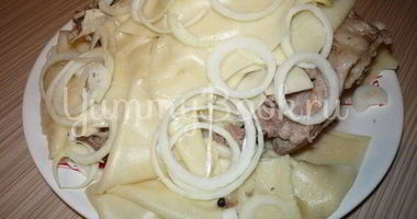 Рецепт Бешбармака из баранины в мультиварке