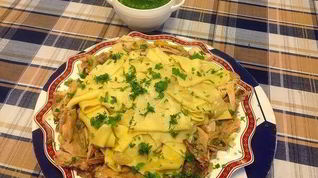 Рецепт Бешбармака с курицей