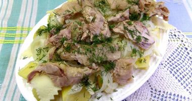 Рецепт Бешбармака с мясом индейки по-русски