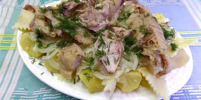 Рецепт бешбармака с мясом индейки по-русски