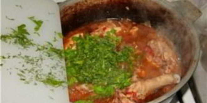 Рецепт чахохбили из курицы с картошкой