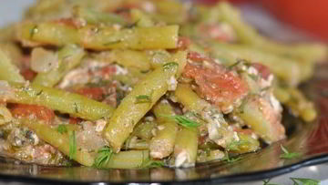 Рецепт Чахохбили с фасолью