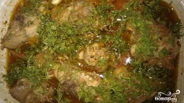 Рецепт Чахохбили с грецким орехом